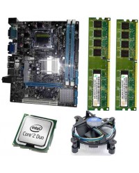 Zebronics 41 D2 Motherboard With 2.66 Ghz Intel Core2 Duo CPU, 2GB DDR2 RAM & Processor Fan