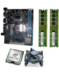 Zebronics 41D2 Motherboard Kit 2.66 Ghz Intel Core2 Duo CPU, 4GB DDR2 RAM & Processor Fan