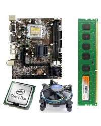 Zebronics 41 D3 Mother Board + Intel Core 2 Duo 2.66 GHZ + 2 GB DDR3 RAM +Fan