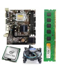 Zebronics 41 D3 Mother Board + Intel Core 2 Duo 2.66 GHZ + 4 GB DDR3 RAM +Fan