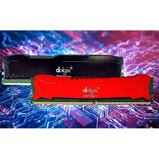 Dolgix 16GB 3200MHz DDR4 SDRAM Desktop Gaming Heat Sink RAM