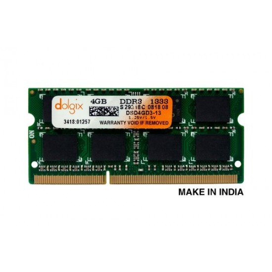 Dolgix 4GB DDR3 -1333 MHZ Laptop Ram