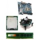 Foxin H 61 Mother board with NVME + Core I -5 (IInd Generation) + 4 GB DDR3 + Fan