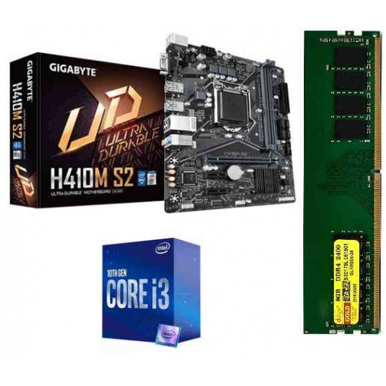 Gigabyte H 510M Motherboard + Core I 3-10105 + Ram 8 GB DDR 4 Motherboard Combo