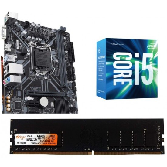 Gigabyte H310M-S2 Mother board + Core I 5 (9400) + Ram 4 Gb DDR 4 