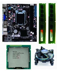H 61 Mother board + Core I -5 (IIIrd - 3570S + 16 GB DDR3 + Fan With Nvme Support