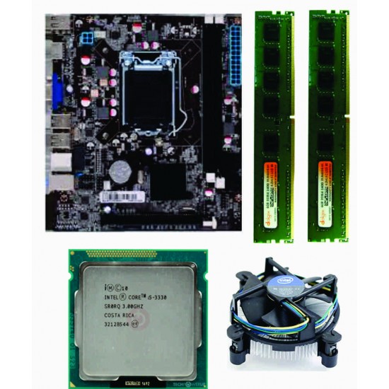 H 61 Mother board + Core I -5 (IIIrd - 3570S + 16 GB DDR3 + Fan