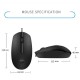 HP M10 Wired USB Mouse with 3 Buttons with 1000 DPI
