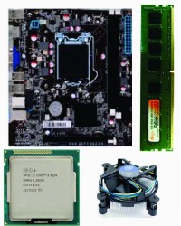 H 61 Mother board + Core I-3 (IIIrd Generation) + 4 GB DDR3 + Processor Fan