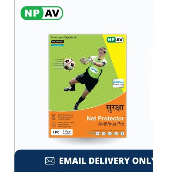 NPAV Net Protector Antivirus netpro 2023 - 1 PC, 1 Year (Email Delivery )