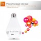 Panoramic Camera HD Wi-Fi Smart Home LED Bulb with Hidden 360° Security Camera 