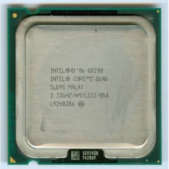 Intel Core 2 Quad Q 8200 2.33 GHz LGA 775 Socket 4 Cores 4 Threads Desktop Processor