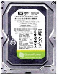 W D 500GB (Green) SATA Hard Drive (WD5000AVDS For (Desktop)