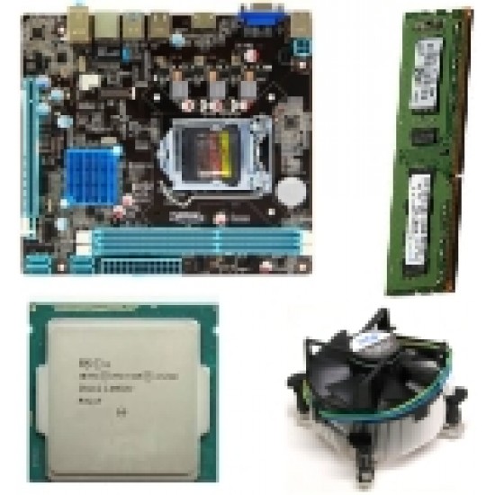 Zebronics 81 Mother board + Pentium Dualcore (IVth Generation) + 2 GB DDR3 + Fan