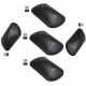 Zebronics Dazzle Wireless Optical Mouse (2.4GHz Wireless, Mate Black) - Combo of 5