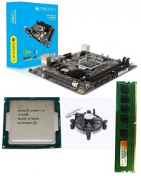 Zebronics / Foxin H 110M Mother board + Core I 3 (6100) + Ram 8 Gb DDR 4 (New) Motherboard Combo