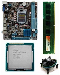Zebronics / Foxin 61 Mother board + Core I -5 (IIIrd ) - 3470 / 3450 / 3330) Processor + 4 GB DDR3 + Fan With Nvme Support