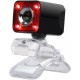 Zebronics Zeb- Crystal Pro Web Camera with 3P Lens,Night Vision & Built-IN MIC (RED)