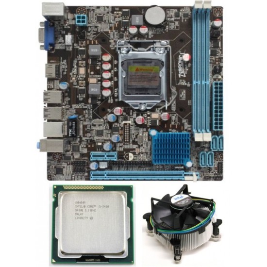 Zebronics 61 Mother board + Core I -5 (IInd) + Fan With Nvme Support