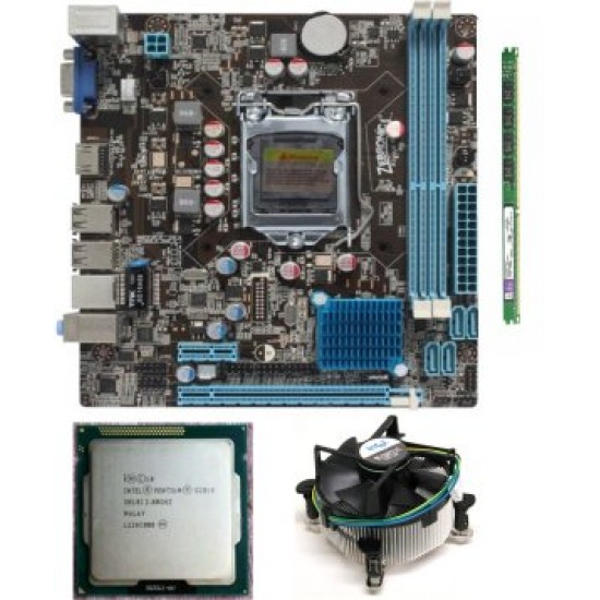 Zebronics 61 Mother board + Dual Core (IIIrd Generation) + 4 GB DDR3 + Fan